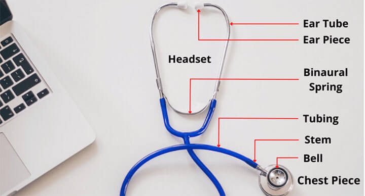 Parts of a Stethoscope and Functions